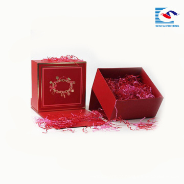 In hohem Grade Qualitäts-Großhandelsring-rote Pappverpackenkasten-Geschenkbox